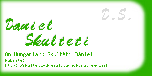 daniel skulteti business card